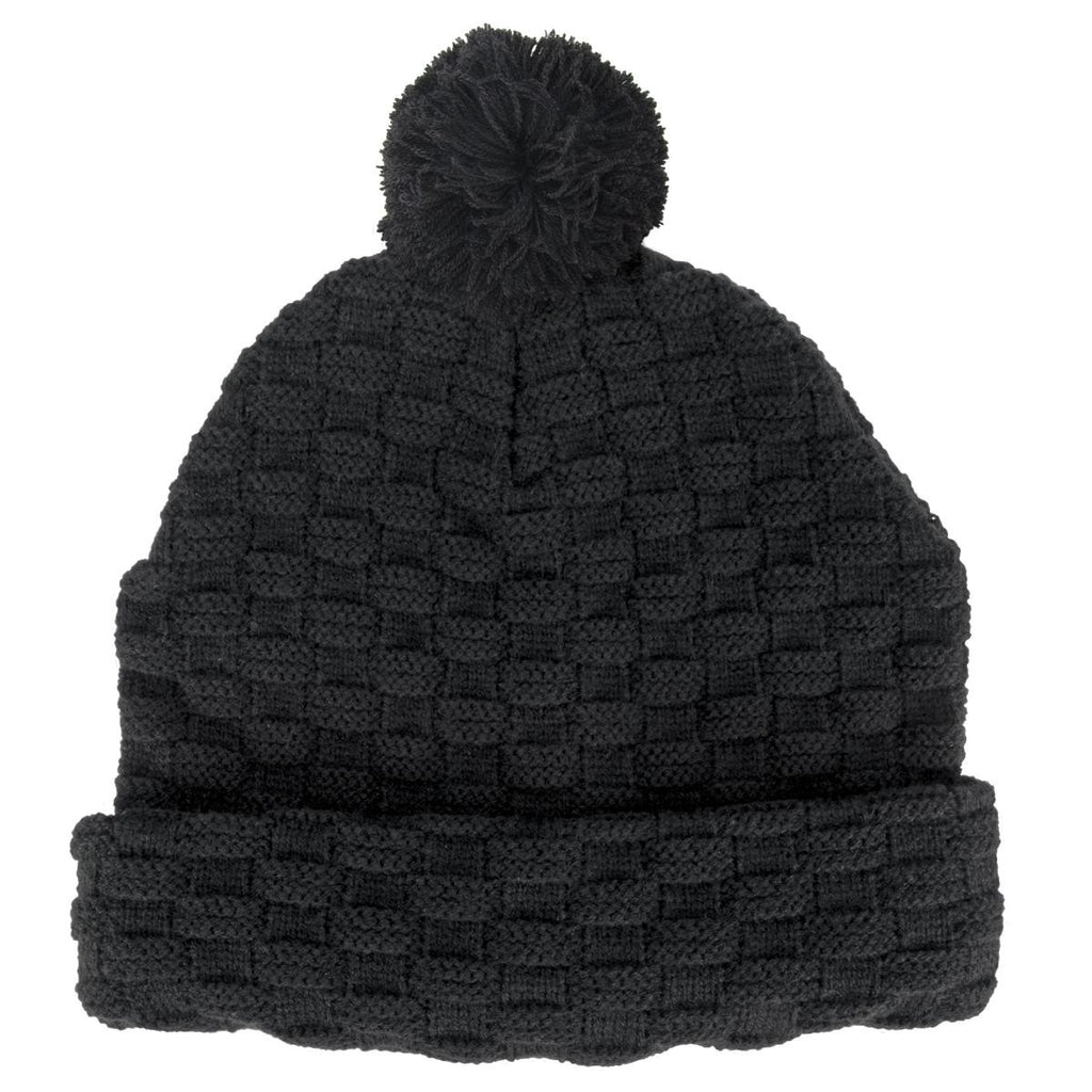 Pom Pom Beanie - Navy / Navy / Navy