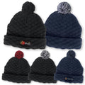 Pom Pom Beanie - Black / Black / Black