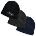 Cable Knit Beanie - Black