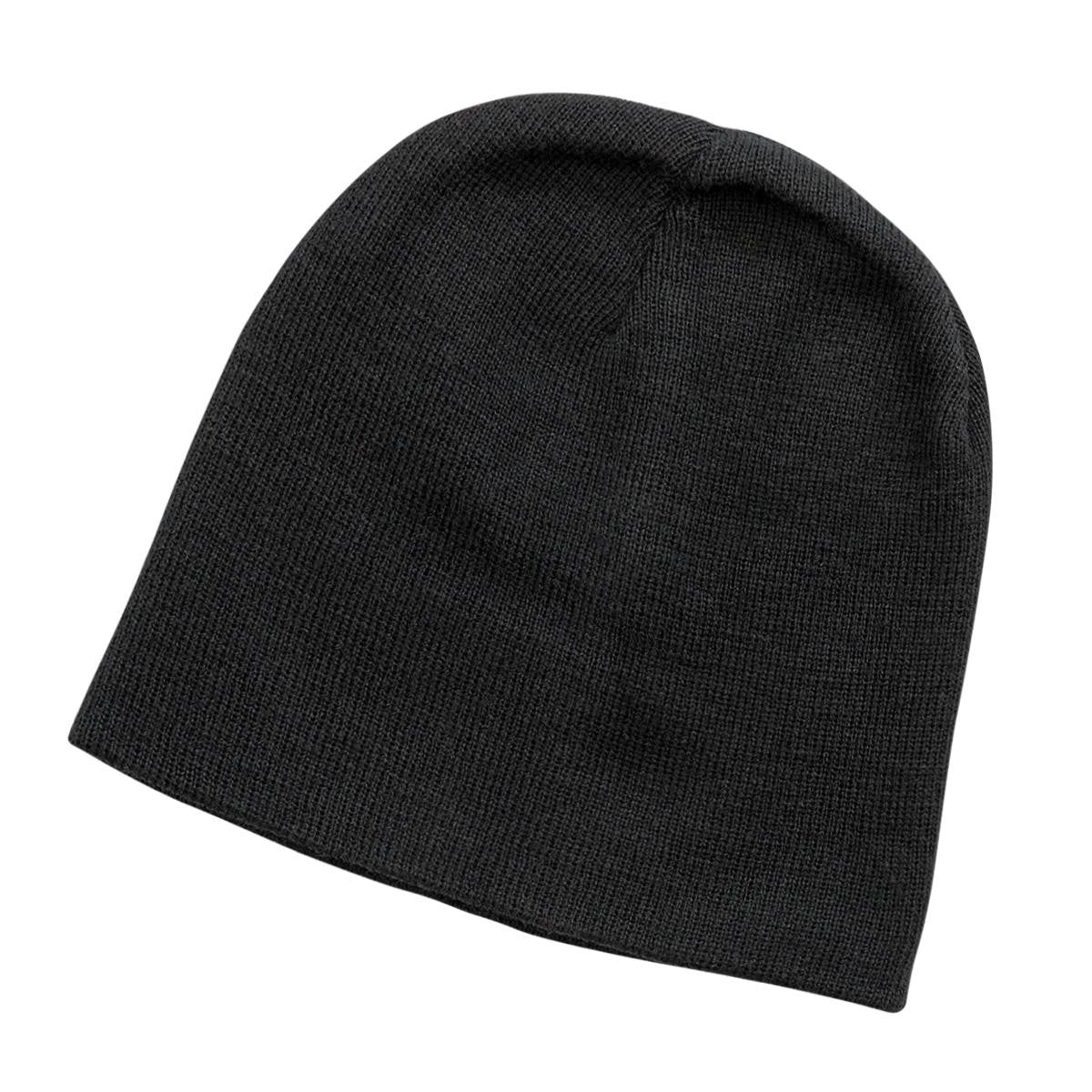 Skull Beanie - Black / Red