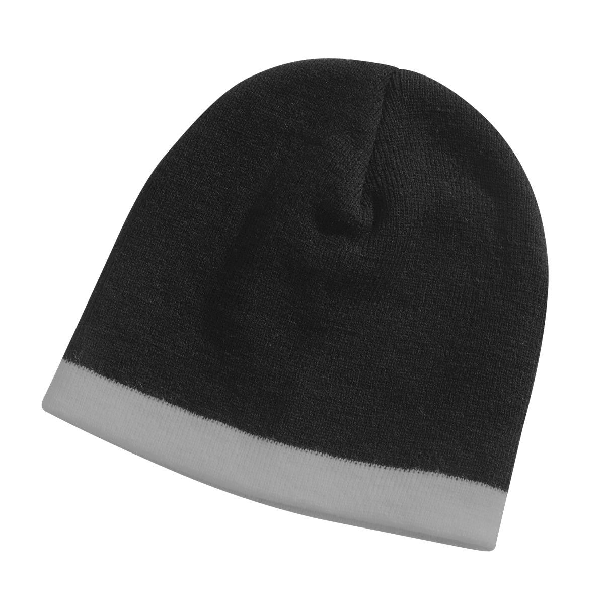 Skull Beanie - Navy / Grey