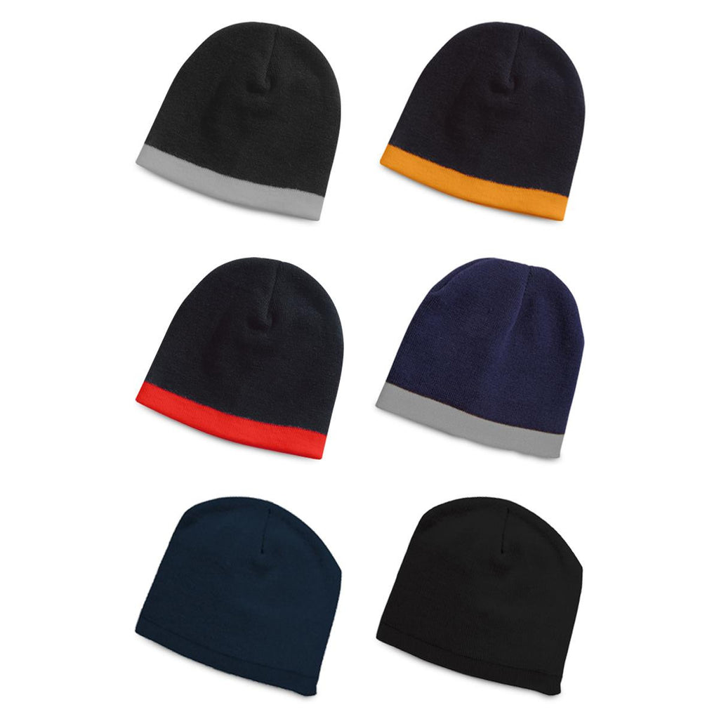 Skull Beanie - Black / Grey