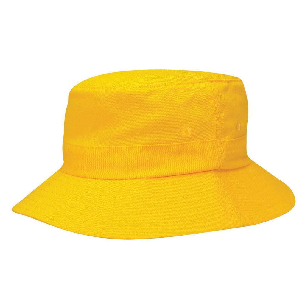 Kids Twill Bucket Hat w/Toggle - Red