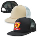 Flat Peak Trucker - Black / Black