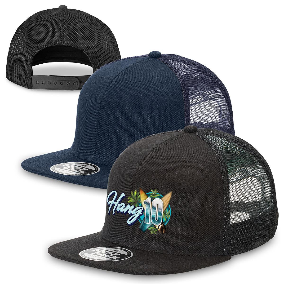 Snapback Trucker - Black / Black