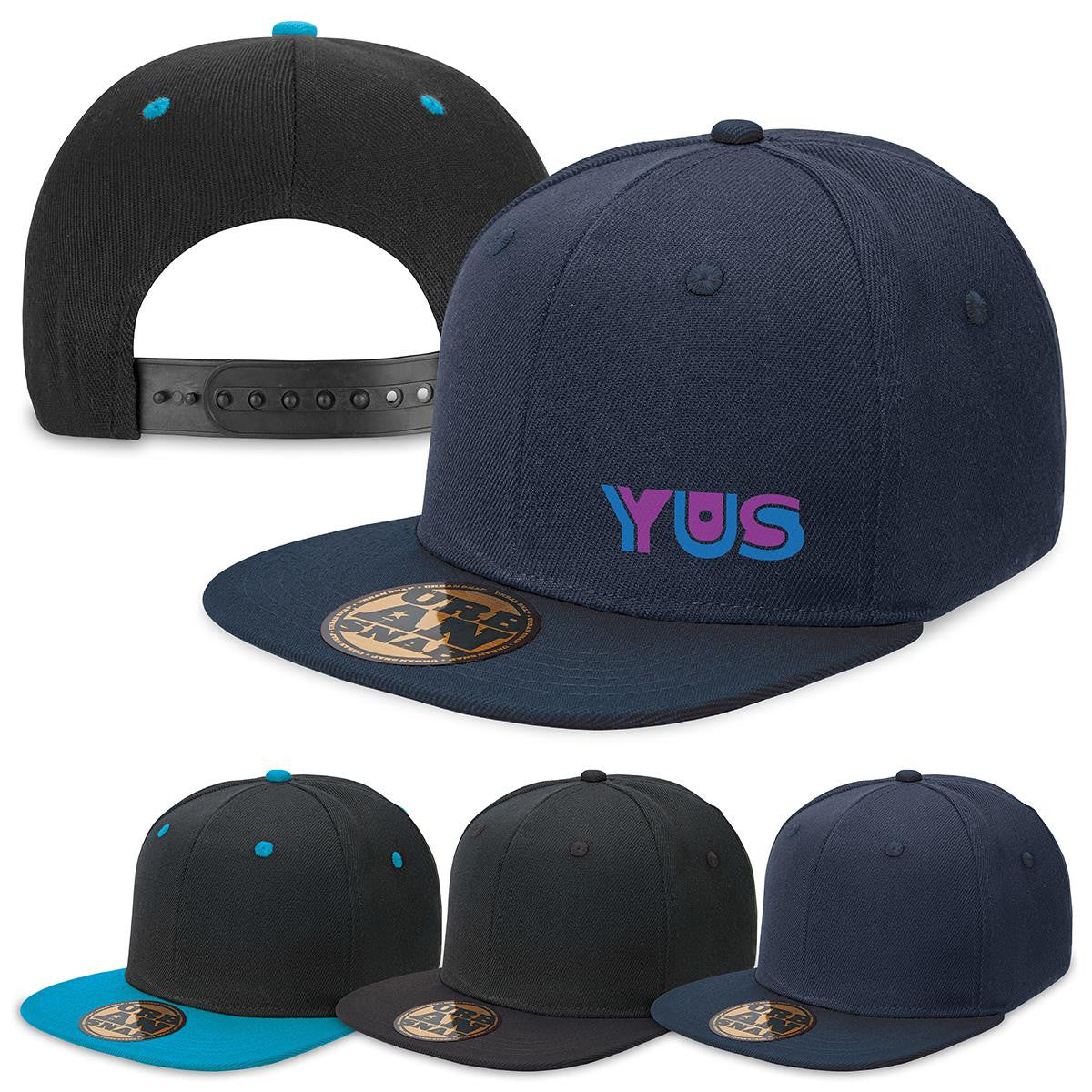 Youth Urban Snapback - Black / Aqua