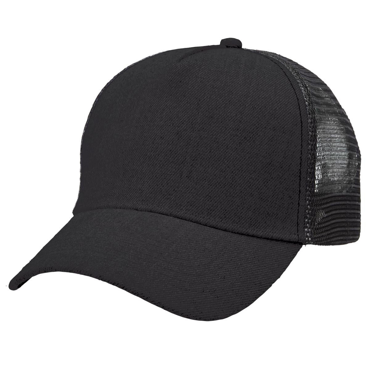 Heathered Mesh Trucker - Grey Heather / Black