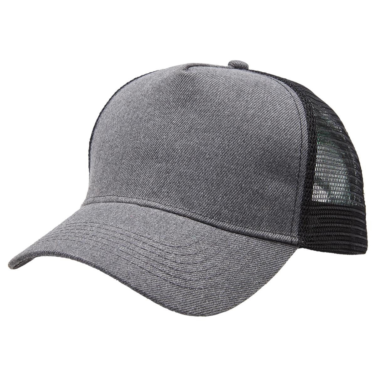 Heathered Mesh Trucker - Navy Heather / Navy