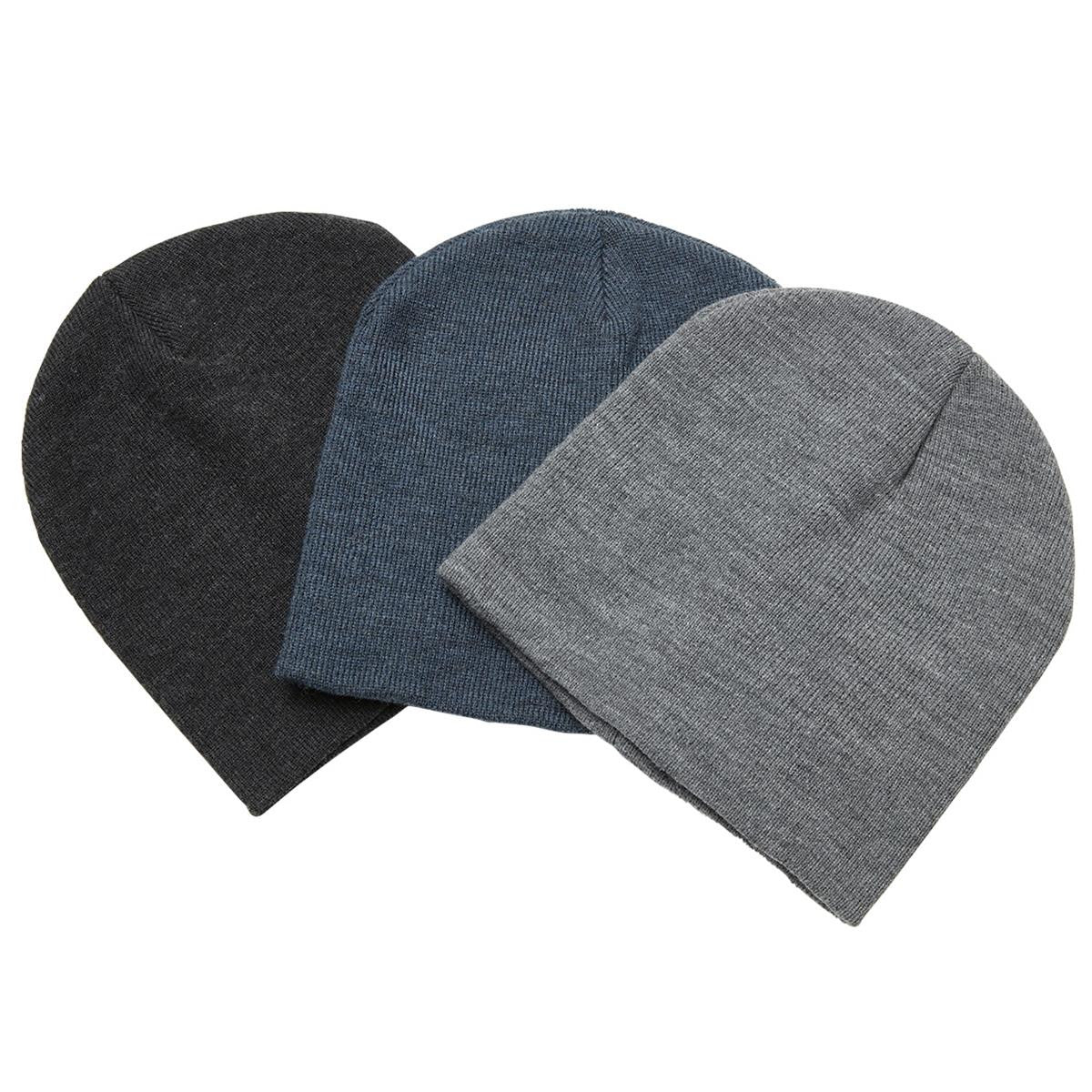 Heather Skull Beanie - Navy Heather