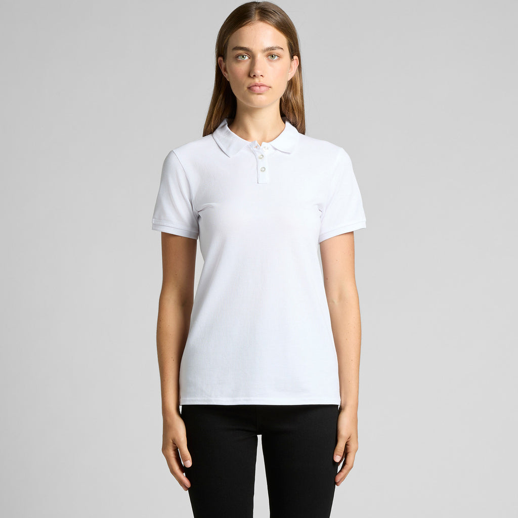 Wo's Pique Polo4411 - WHITE