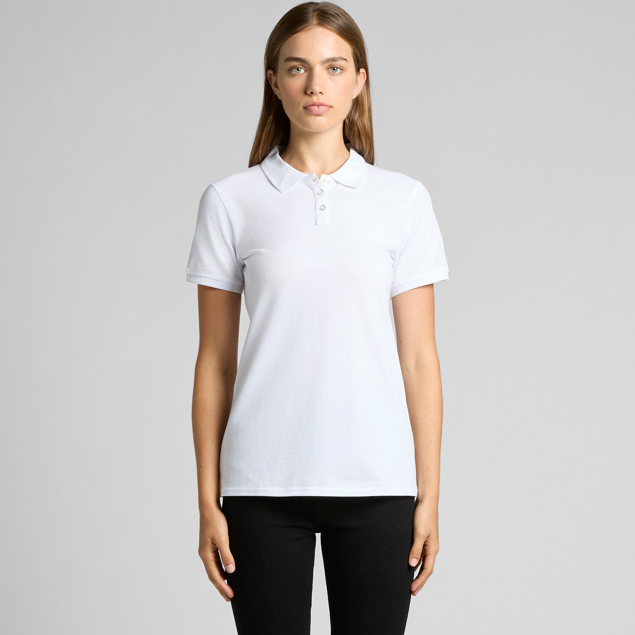 Wo's Pique Polo4411 - WHITE