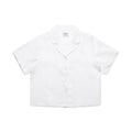 Wo's Linen S/S Shirt4420S - WHITE