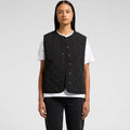 Wo's Quilted Vest4431 - BLACK