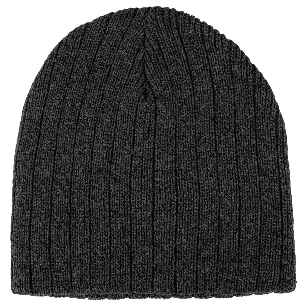 Heather Cable Knit Beanie - Navy Heather