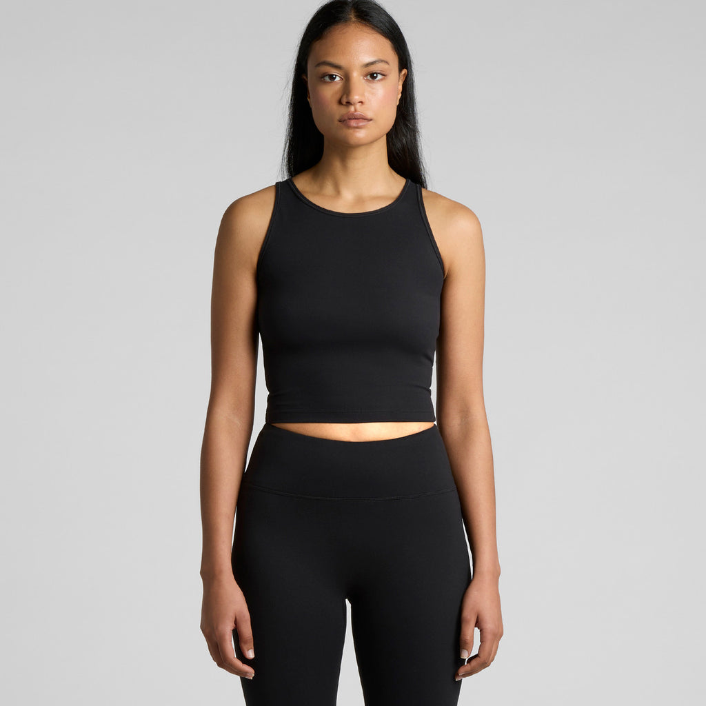 Wo's Active Crop Tank4642 - INK BLUE