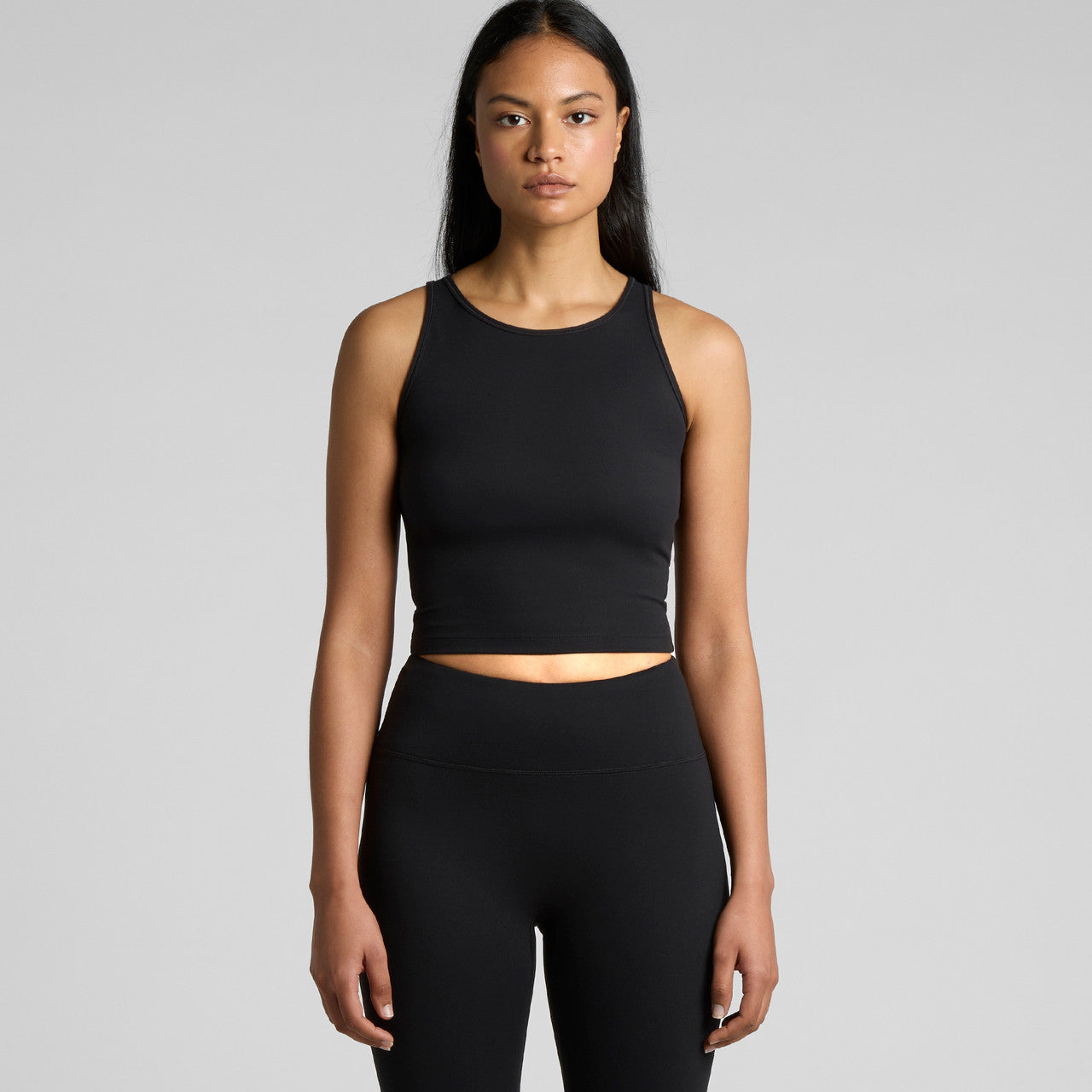 Wo's Active Crop Tank4642 - INK BLUE