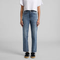 Wo's Straight Jeans4830 - WASHED BLUE