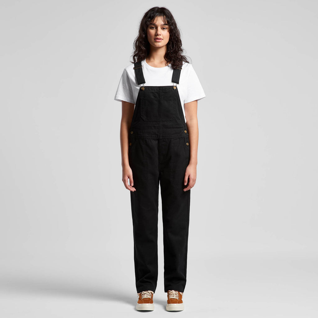 Wo's Canvas Overalls4980 - BLACK