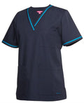 JB's Ladies Contrast Scrubs Top - 1 Colour(s) available