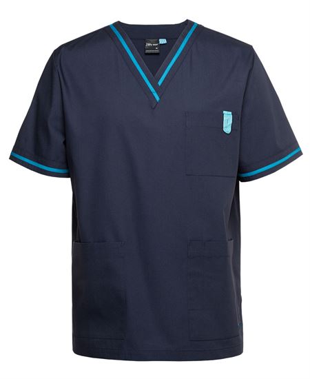 JB's Contrast Scrubs Top