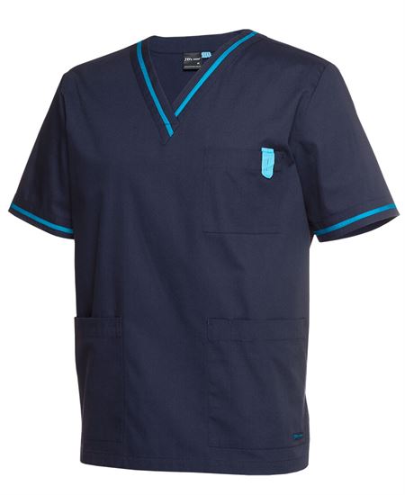 JB's Ladies Contrast Scrubs Top