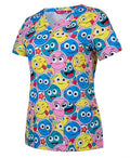 JB's Ladies Scrub Top Printed - 4 Colour(s) available