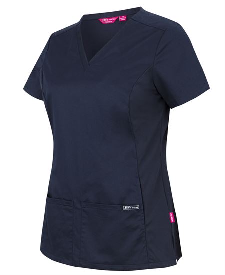 JB's Ladies Premium Stretch Panel Scrub Top - 2 Colour(s) available