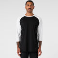 Raglan Tee5012 - WHITE/NAVY