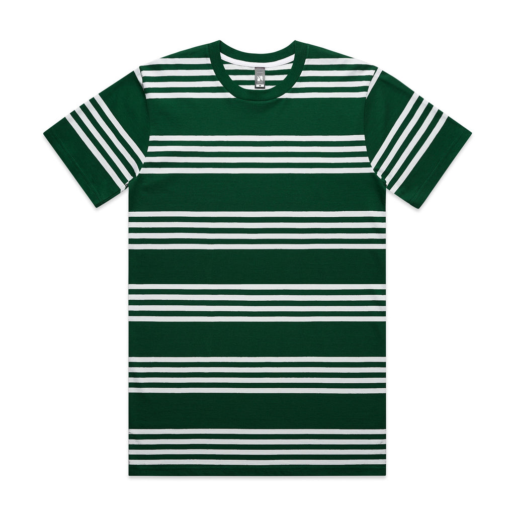 Classic Quad Stripe Tee5046 - EMERALD/WHITE