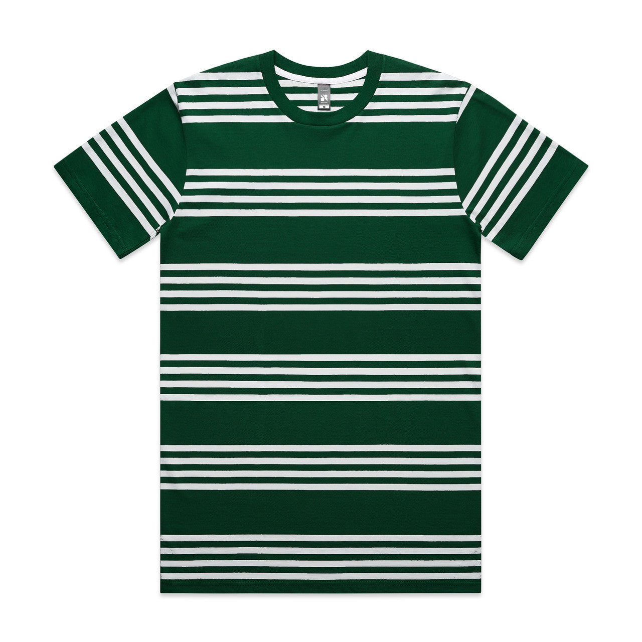 Classic Quad Stripe Tee5046 - EMERALD/WHITE