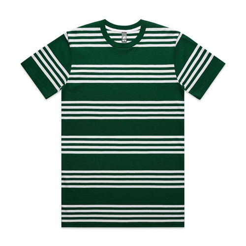 Classic Quad Stripe Tee5046 - EMERALD/WHITE