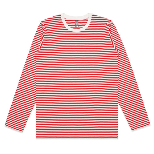 Bowery Stripe L/S Tee5061S - NATURAL/RED