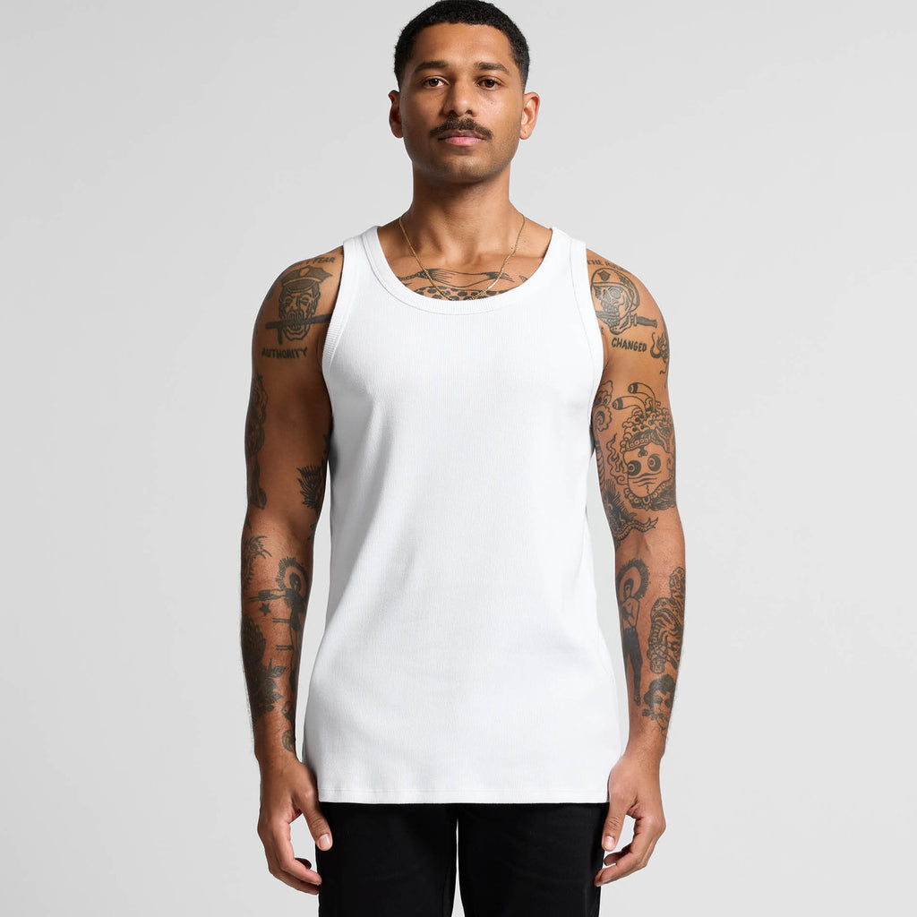 Organic Rib Singlet5063G - WHITE