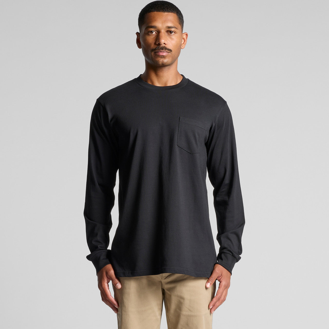 Classic Pocket L/S Tee5072 - WHITE