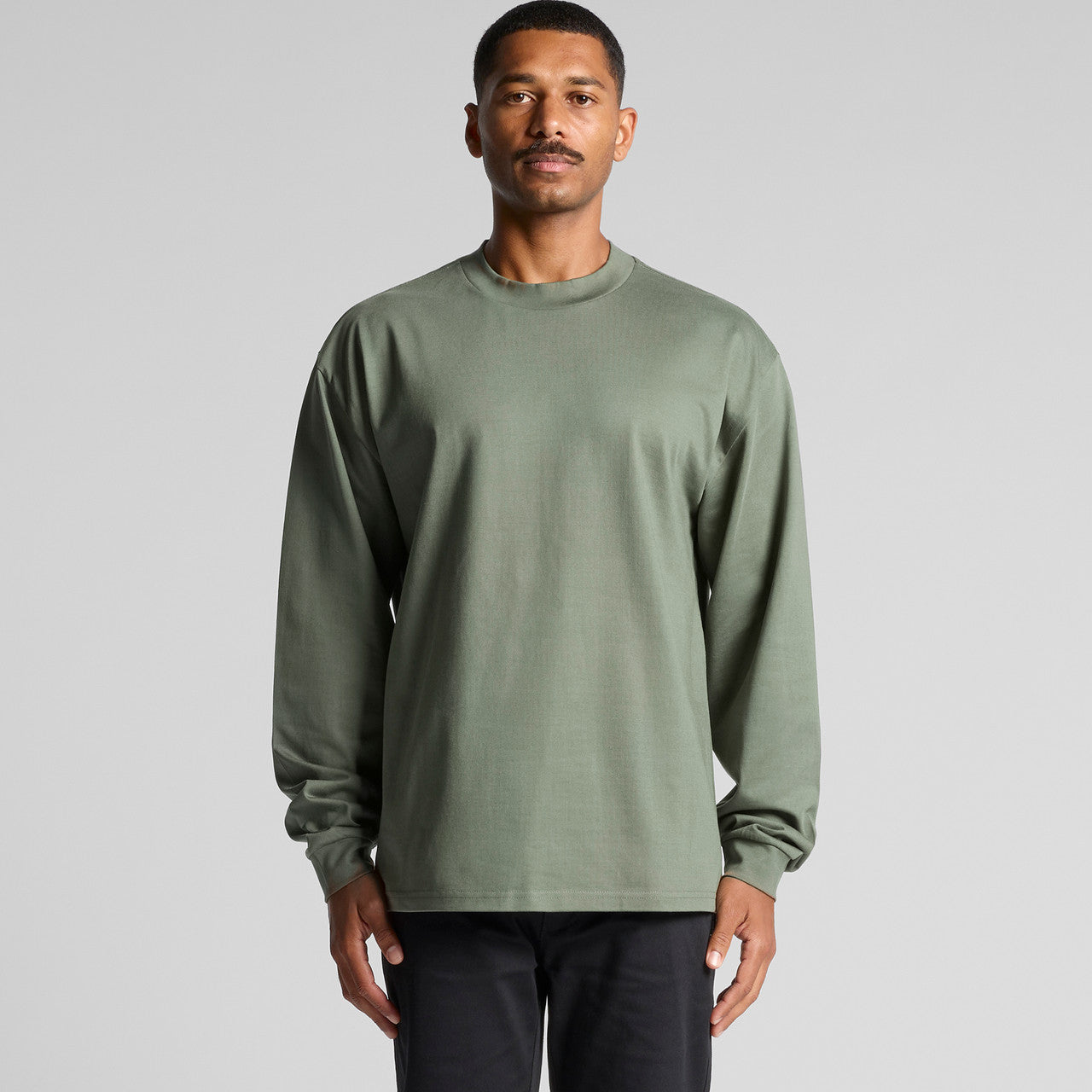 Heavy L/S Tee5081 - WHITE