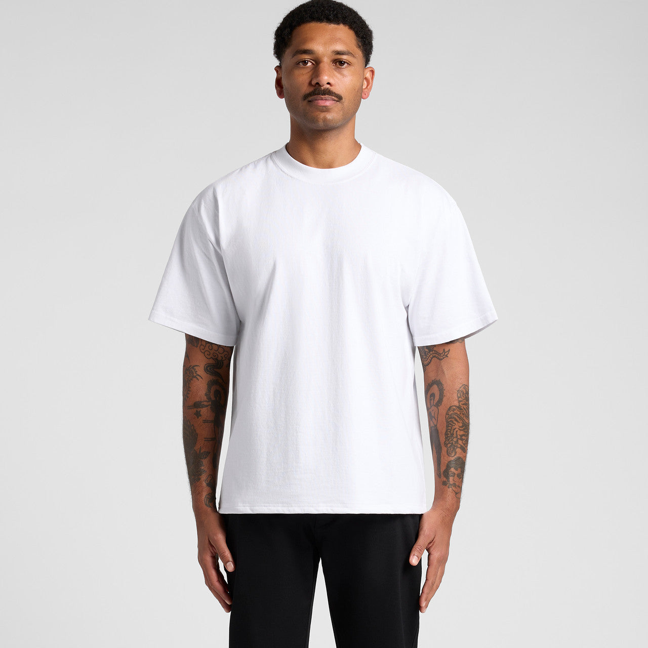 Heavy Faded Minus Tee [-5cm]5086 - FADED WHITE
