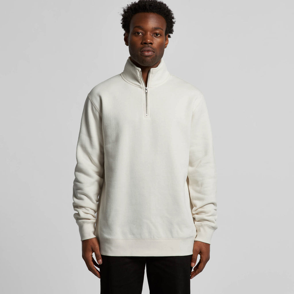 Stencil Half Zip Crew5125 - WHITE MARLE