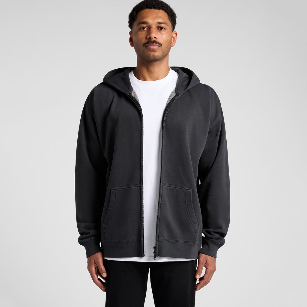 Relax Faded Zip Hood5170 - FADED GREY