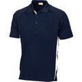 Adult Cool-Breathe Contrast Polo - Black/Gold