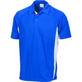 Kids Cool-Breathe Side Panel Polo Shirt - Black/Orange