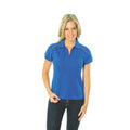 ladies Cotton Rich Paris Polo - Black/White