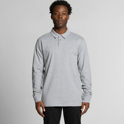 Chad L/S Polo5404 - GREY MARLE
