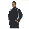 Adults Ribstop Athens Track Top - Black/White