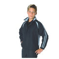 Kids Ribstop Athens Track Top - Black/White