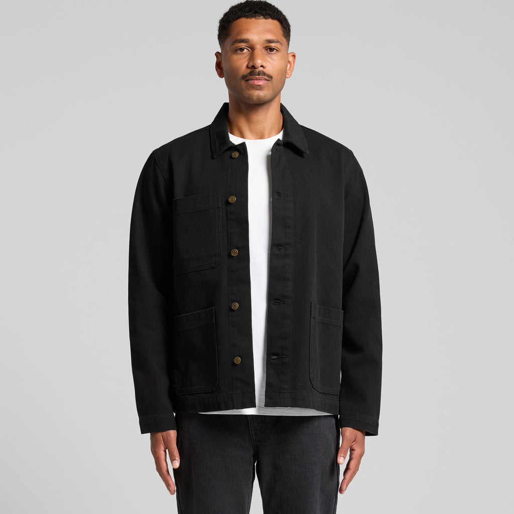 Canvas Chore Jacket5524 - BLACK