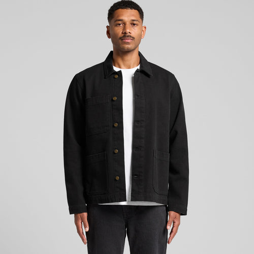 Canvas Chore Jacket5524 - BLACK