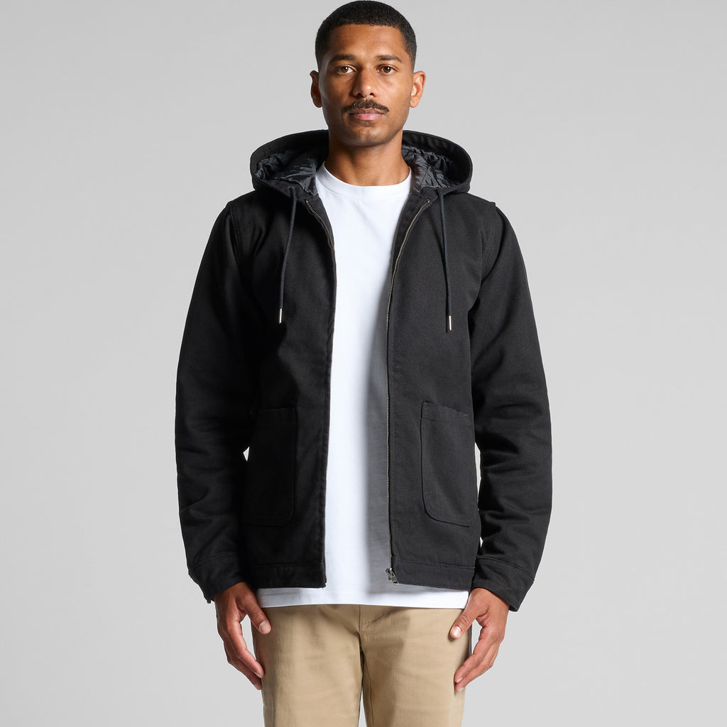 Canvas Heavy Hooded Jacket5529 - WALNUT