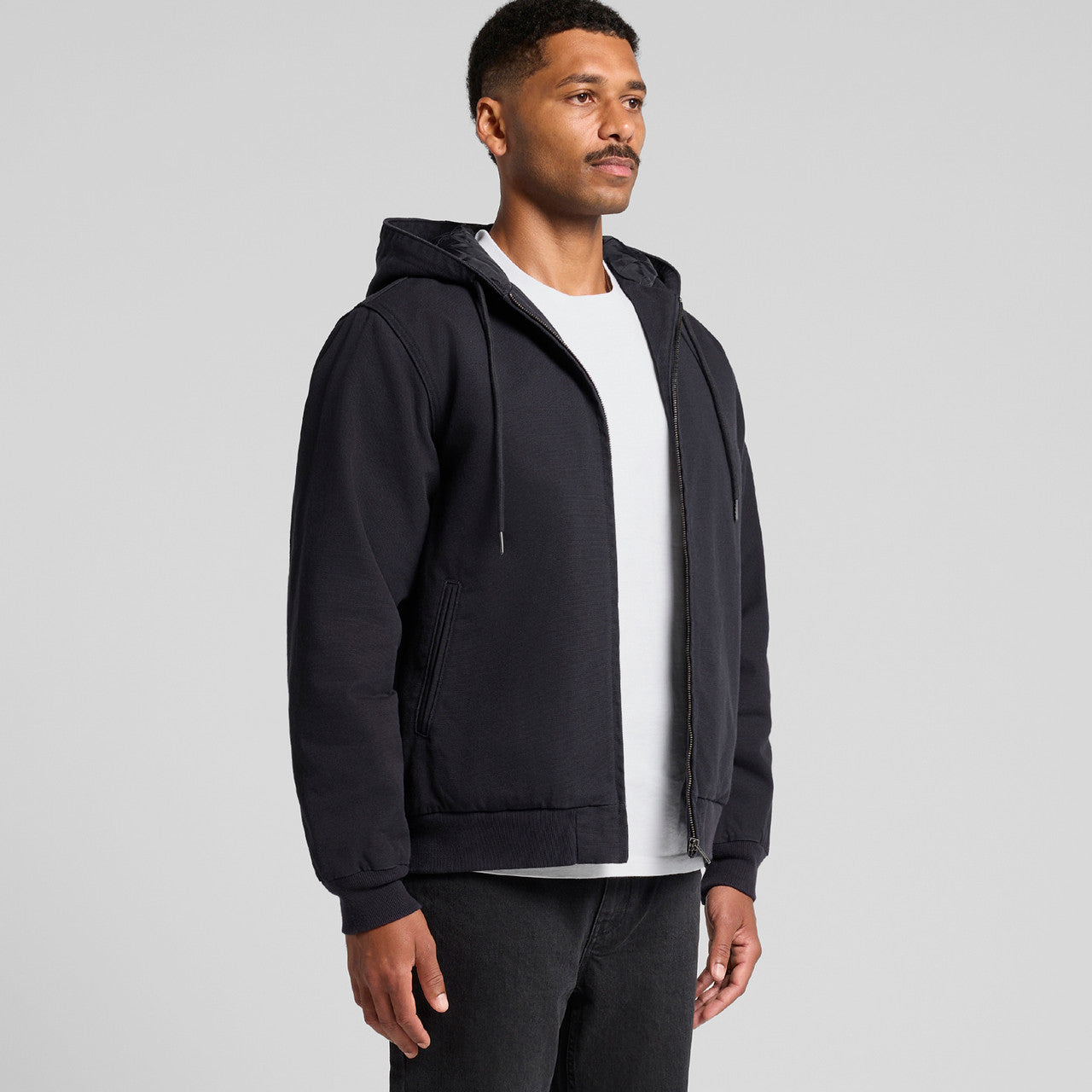 Canvas Bomber Hood Jacket5532