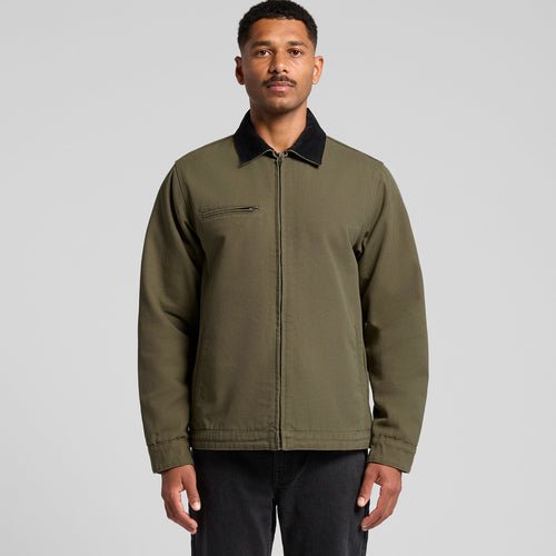 Canvas Cord Collar Jacket5533 - ARMY