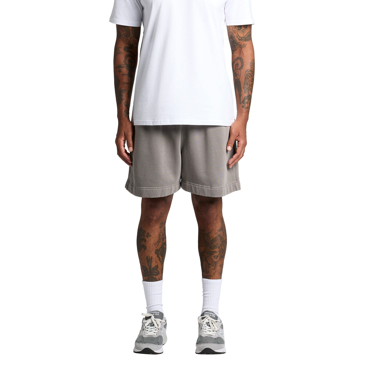 Relax Faded Track Shorts 18"5939